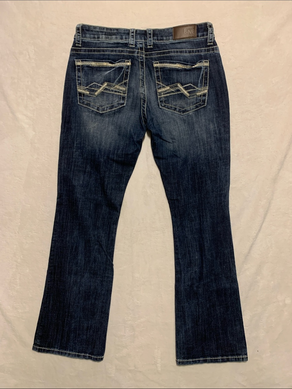 BKE Culture Bootcut Jeans Womens 31x31 1/2 Blue Y2K Western Denim